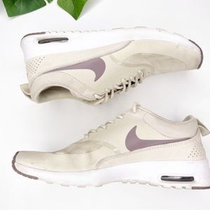Nike Air Max Thea tan purple lace up sneakers size 10